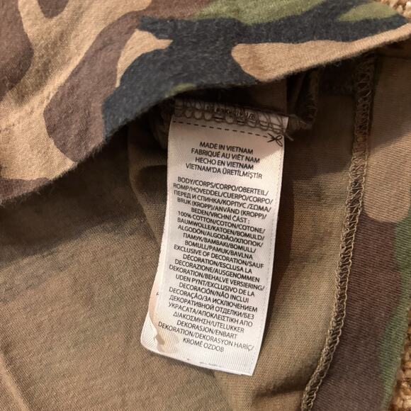 Ralph Lauren Shirt Men Medium Camo Army Green Crew Neck Pocket Tee Short Sleeve - Picture 7 of 7